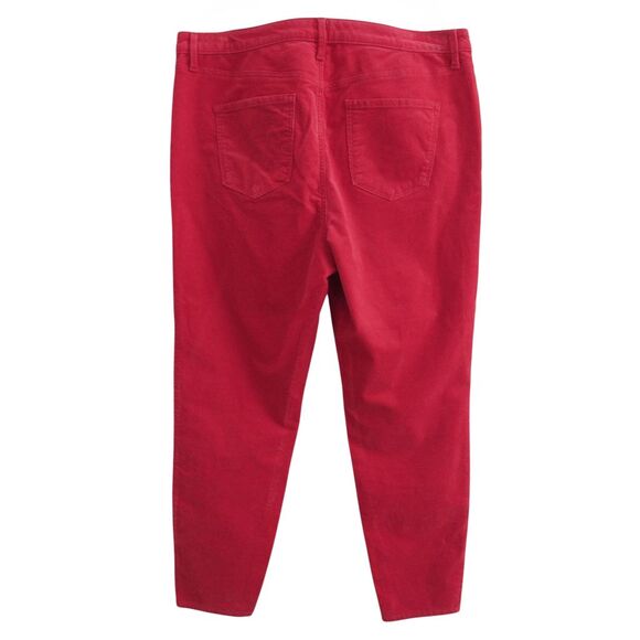 Talbots Red 5 Pocket Corduroy Jegging 16 - Picture 6 of 8